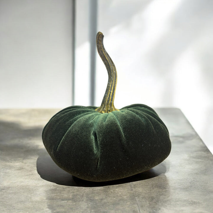 Luxe Velvet Pumpkin Small - Olive