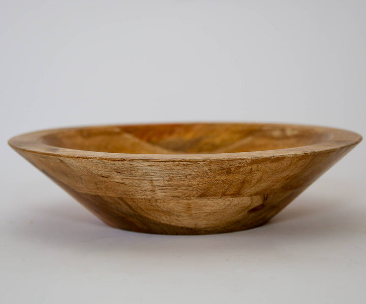 Food Safe Small 12" Round Bowl: Walnut