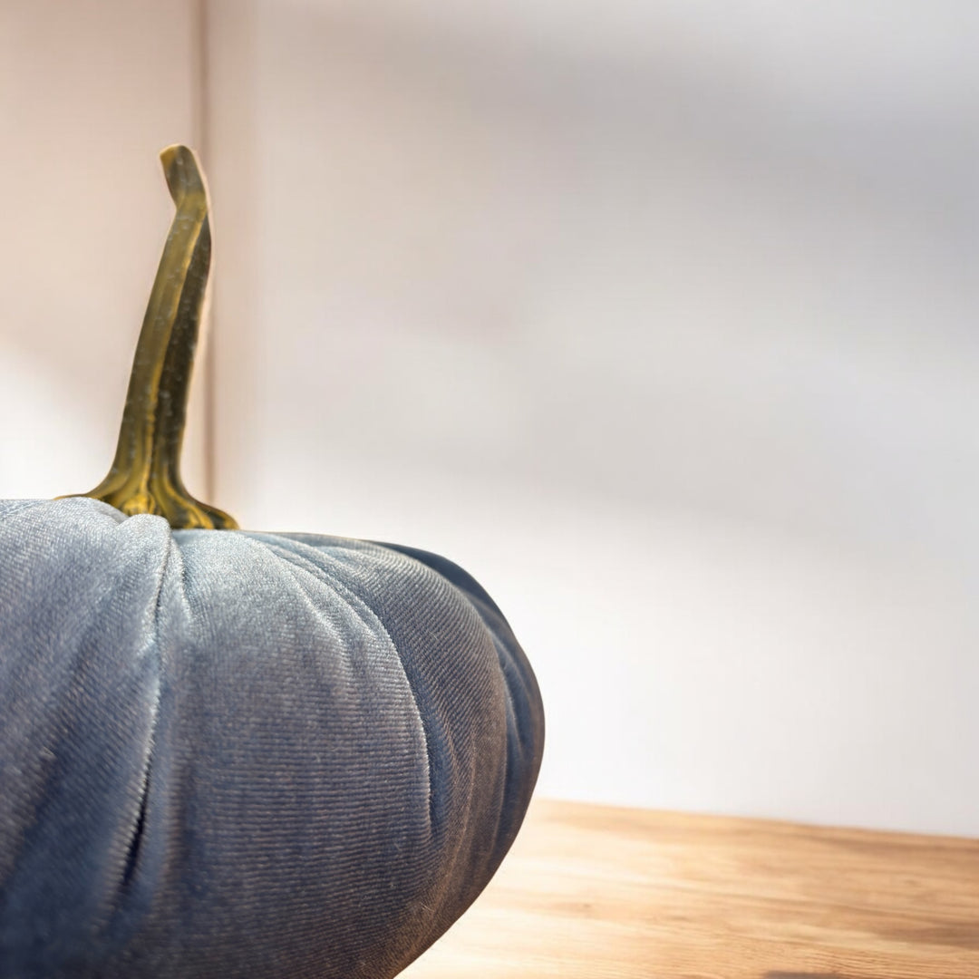 Luxe Velvet Pumpkin Extra Large - Slate Blue
