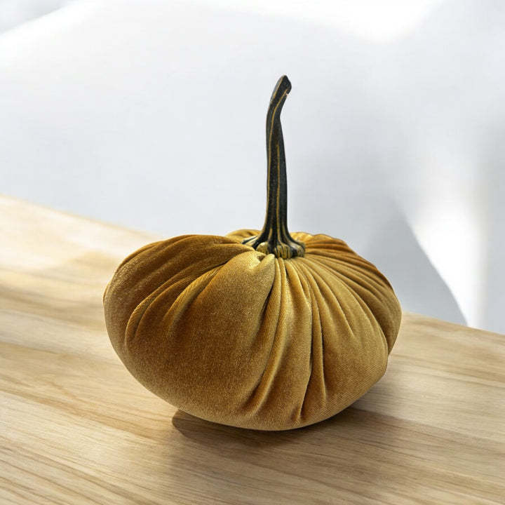 Luxe Velvet Pumpkin Extra Large - Gold