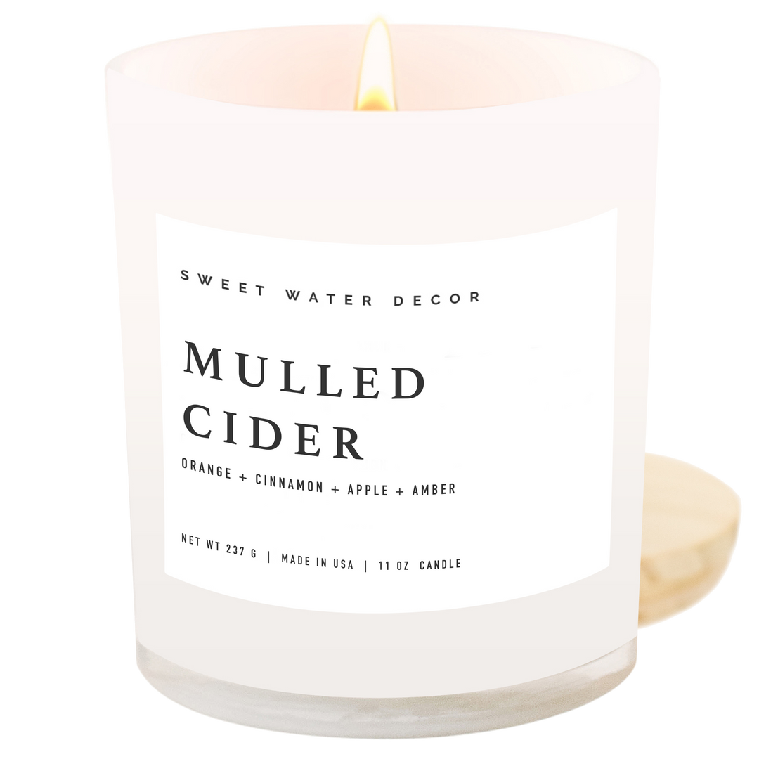 Mulled Cider 11 oz Soy Candle - Fall Decor & Gifts