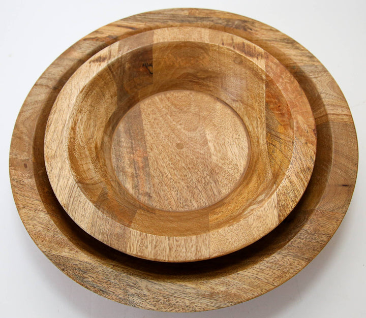 Food Safe Small 12" Round Bowl: Walnut