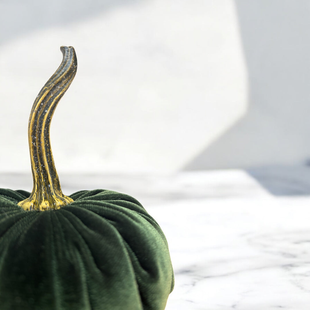 Luxe Velvet Pumpkin Small - Olive