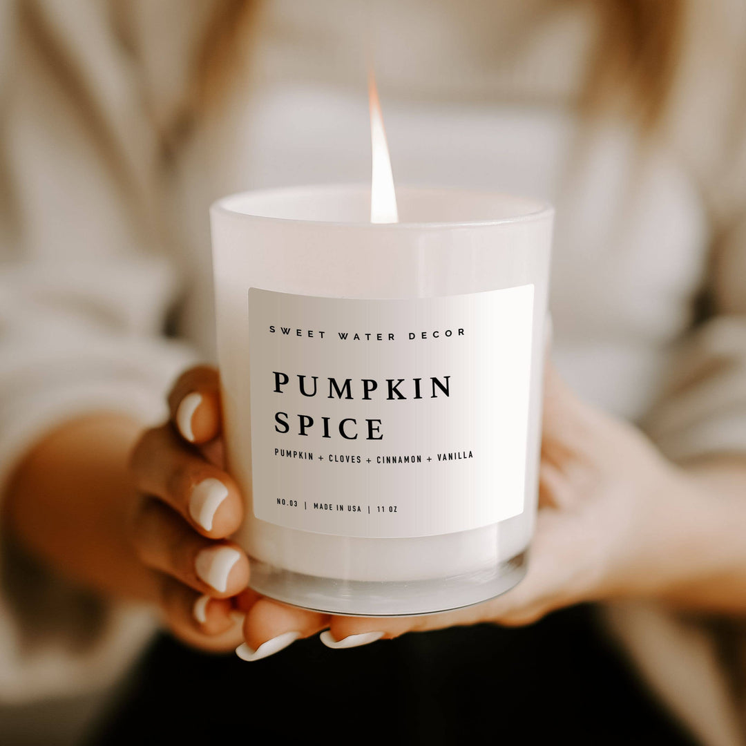 Pumpkin Spice 11 oz Soy Candle - Fall Decor & Gifts