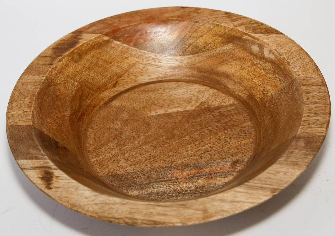 Food Safe Small 12" Round Bowl: Walnut