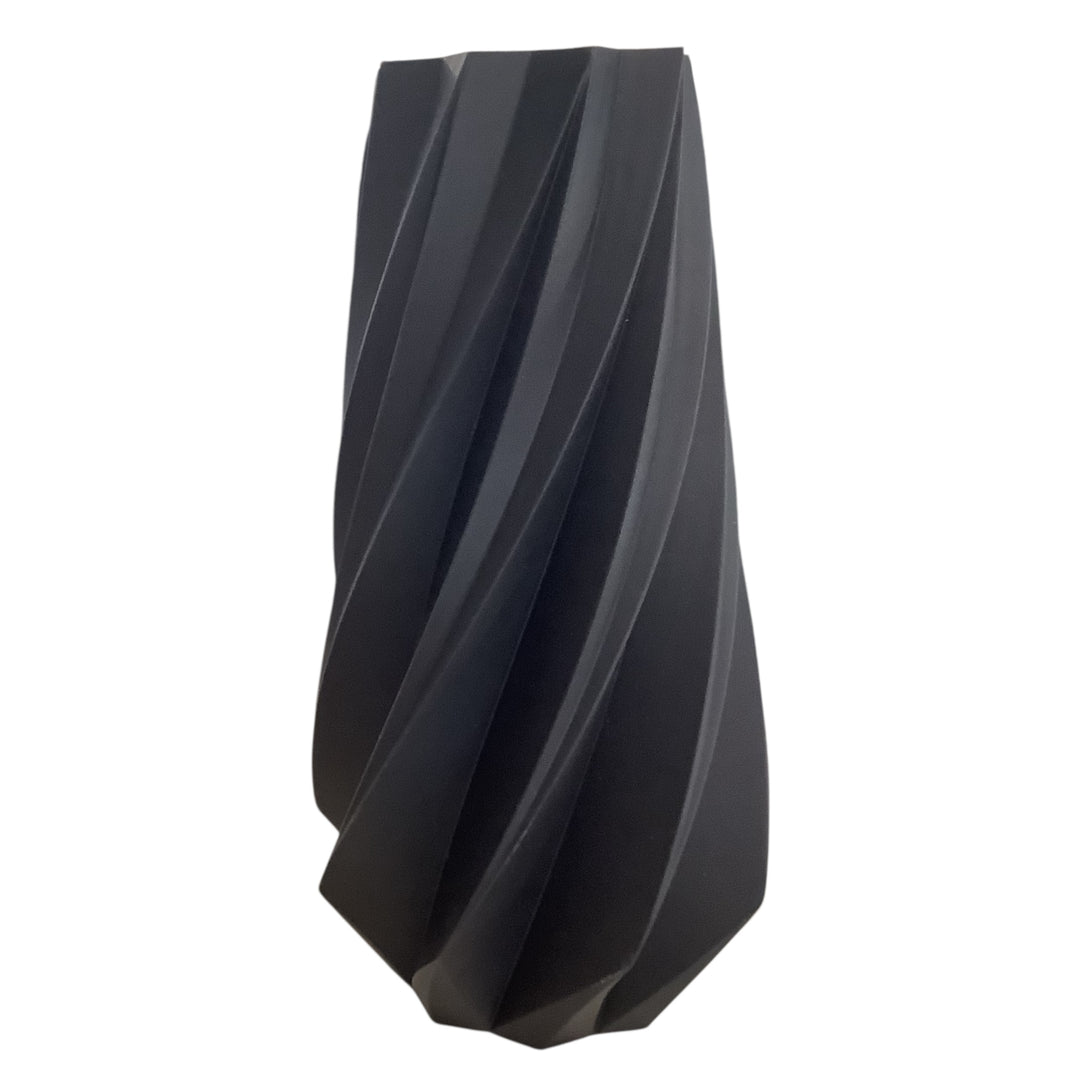 TIMBER Vase: Midnight Black / 10 inches / Waterproof Insert