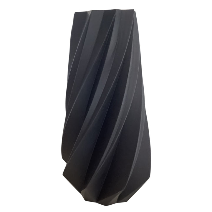 TIMBER Vase: Midnight Black / 10 inches / Waterproof Insert