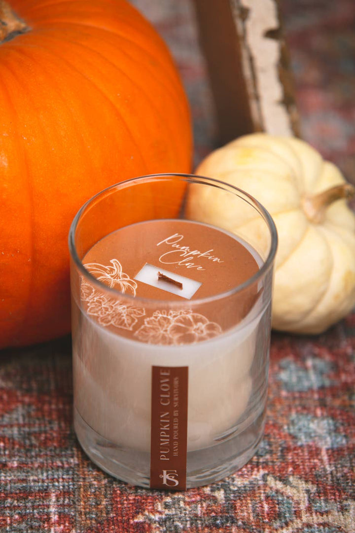 Pumpkin Clove 7.5 oz Wooden Wick Candle
