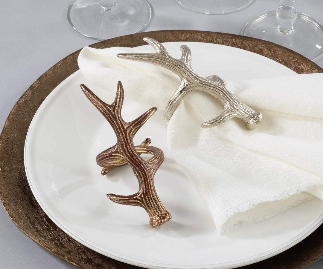 Antler Napkin Ring: Bronze - Set of 4