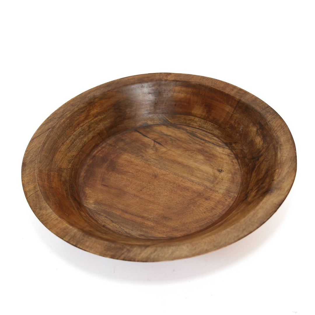 Food Safe Small 12" Round Bowl: Walnut