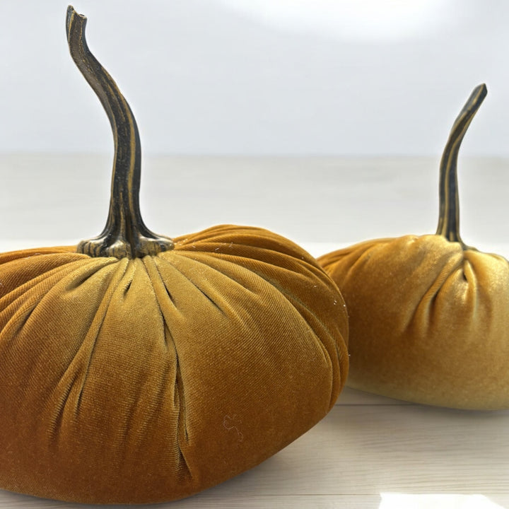 Luxe Velvet Pumpkin Extra Large - Gold