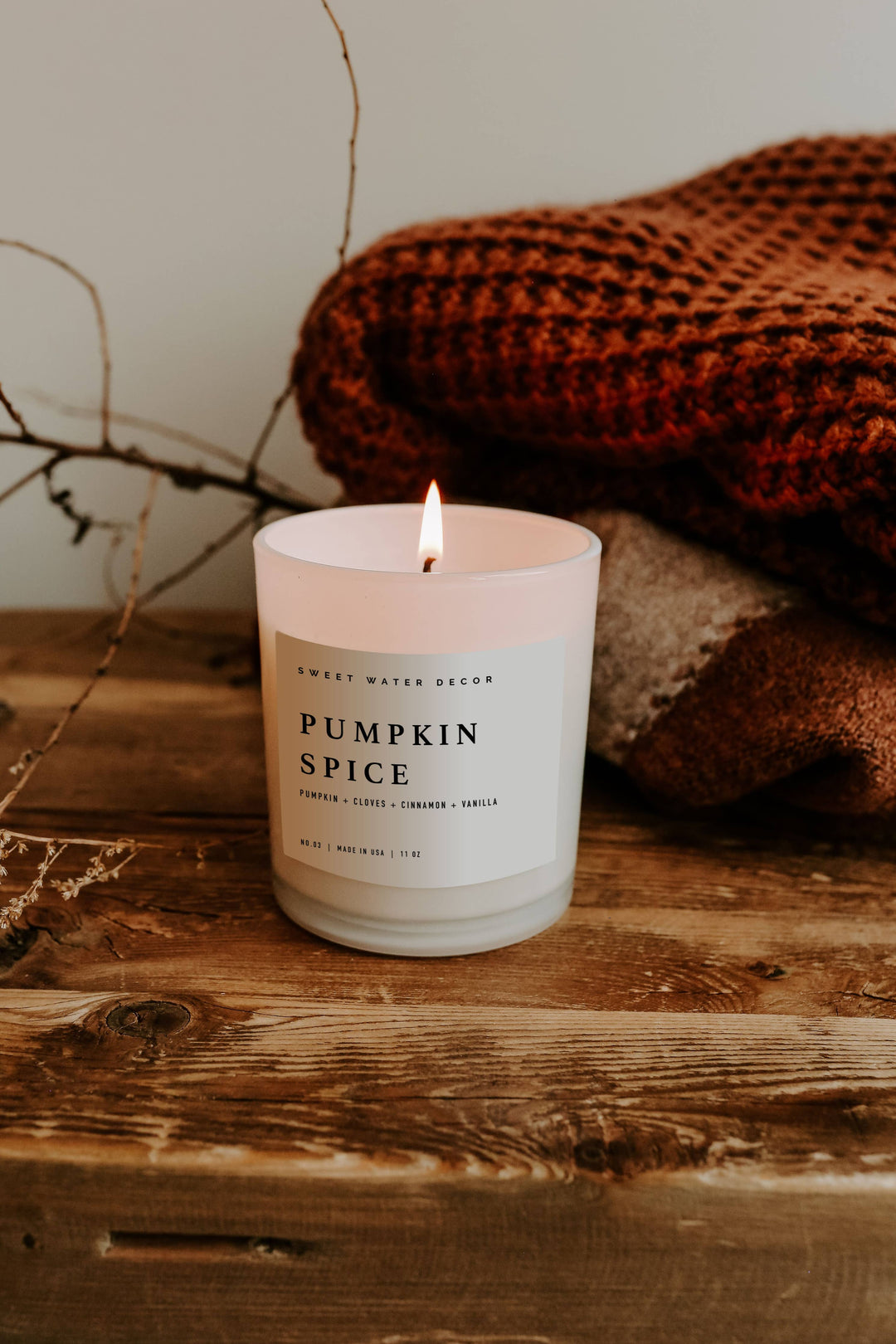 Pumpkin Spice 11 oz Soy Candle - Fall Decor & Gifts