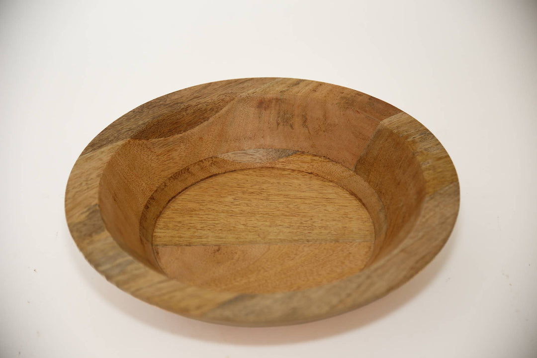 Food Safe Small 12" Round Bowl: Walnut