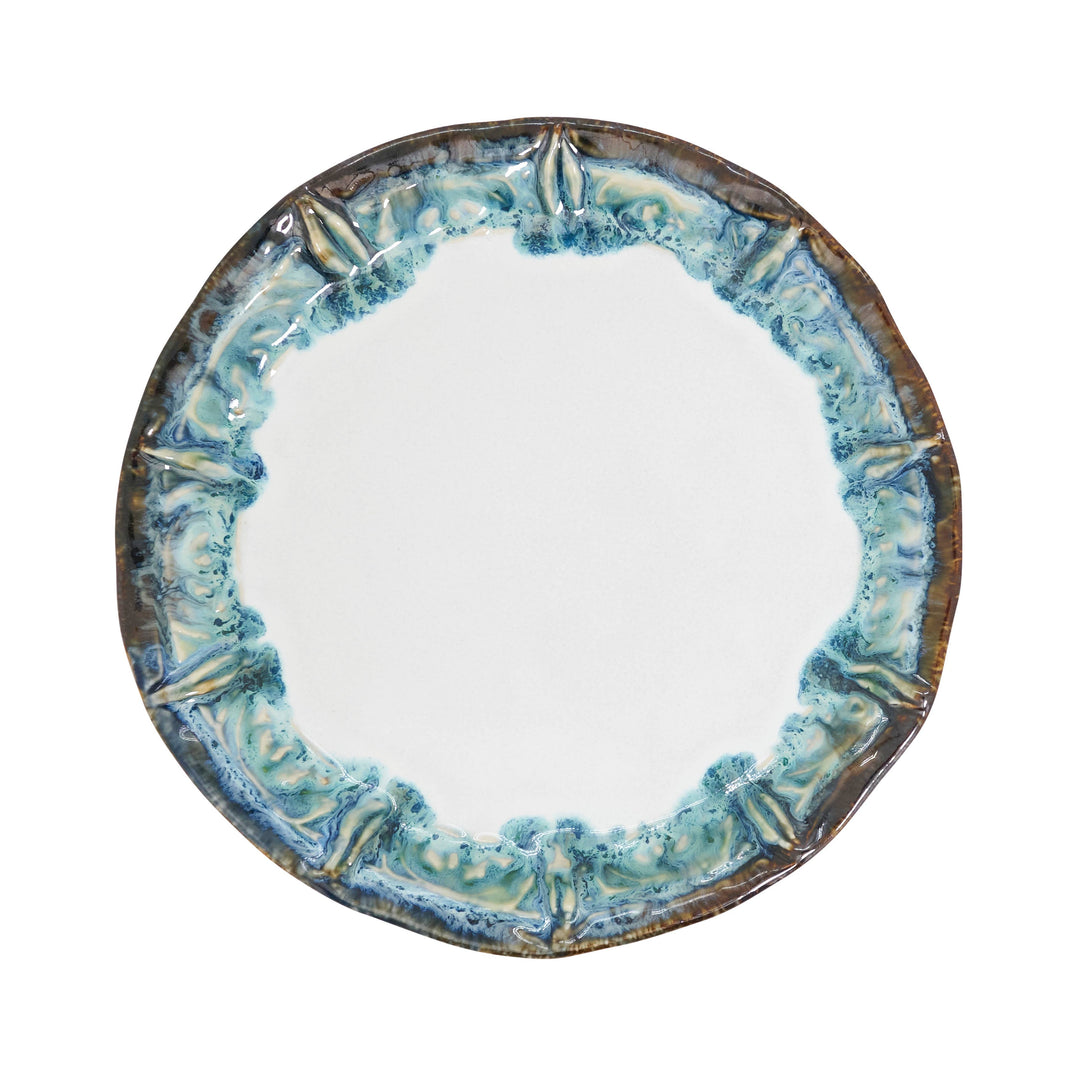 Salad Plate-Ivory/Blue 9" Set of 6