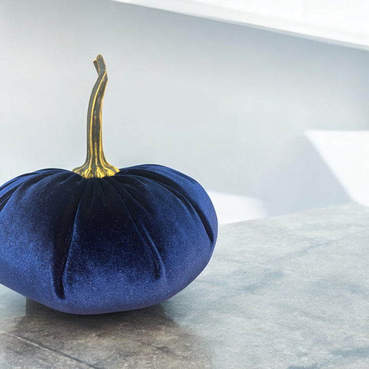 Luxe Velvet Pumpkin Extra Large - Navy