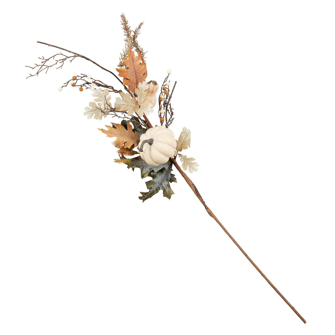 Pumpkin and Oak Leaf Branch 45"