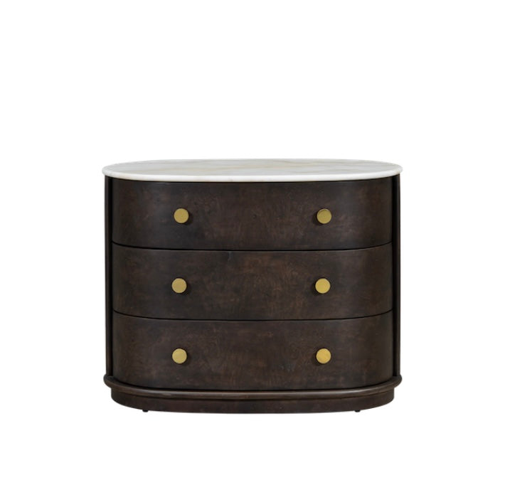 Greer Three Drawer Nightstand