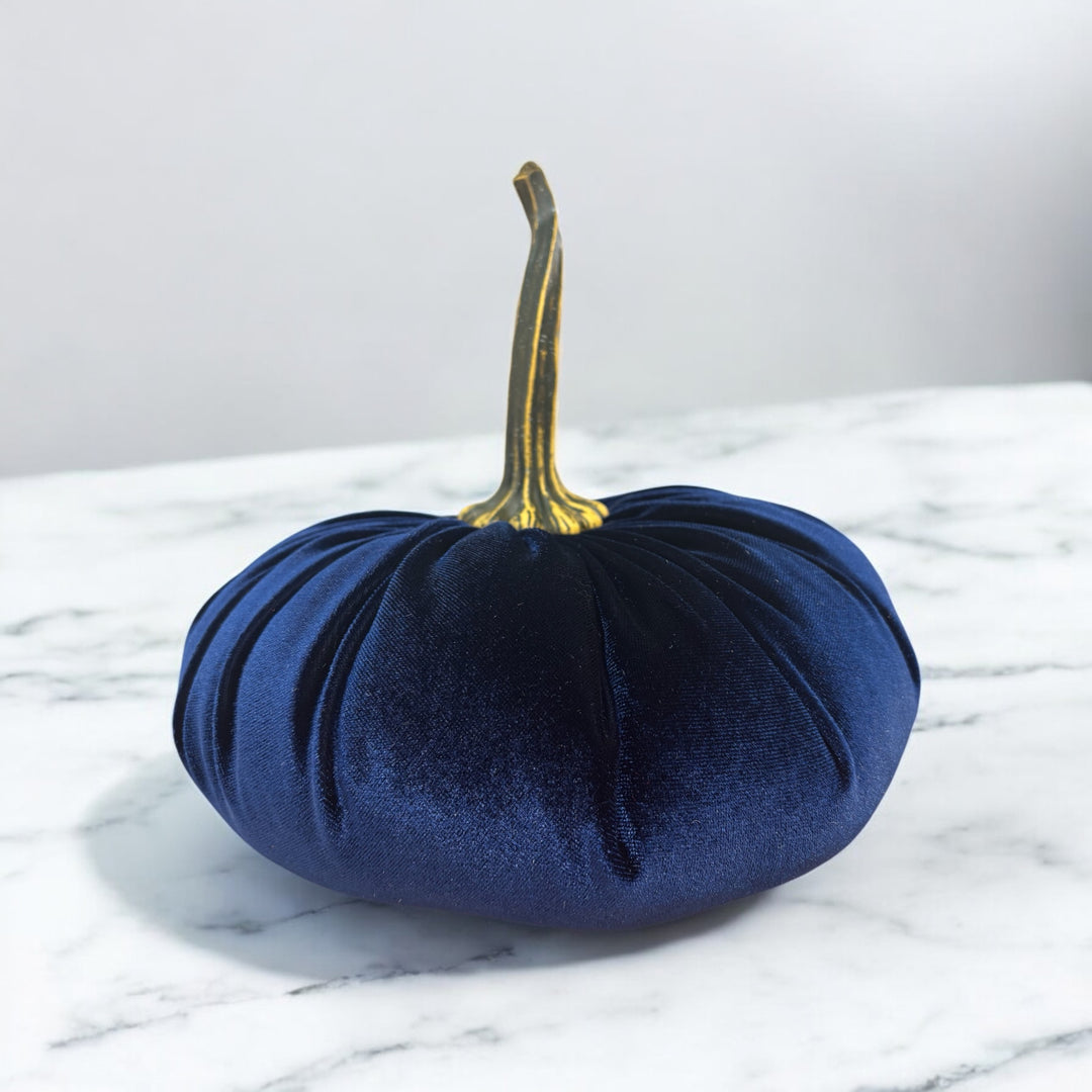 Luxe Velvet Pumpkin Extra Large - Navy