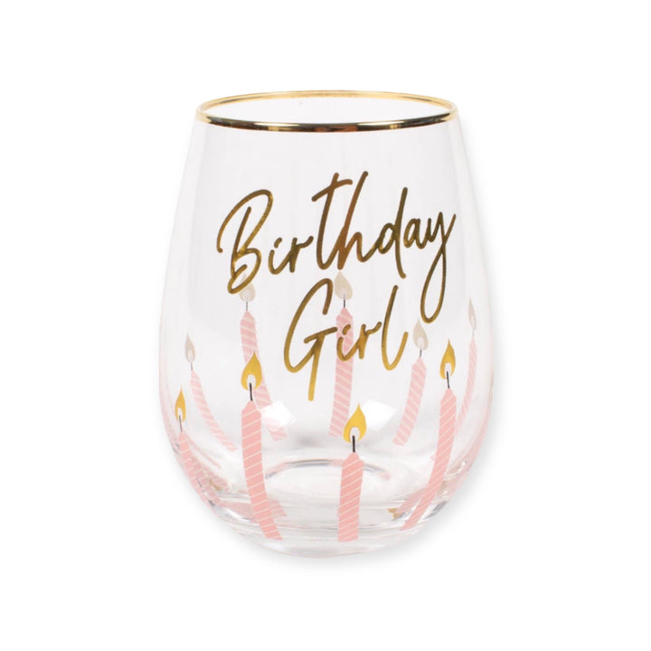 Birthday Girl Stemless Wine Glass