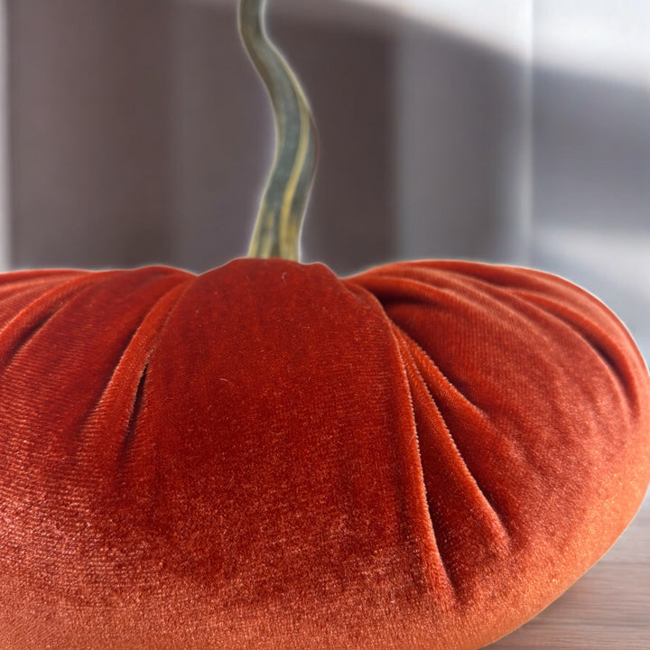 Luxe Velvet Pumpkin Extra Large - Rust