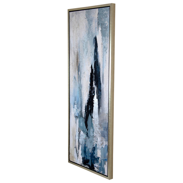 Sky Textured Abstract Wall Art -Ast 2 Hand Painted