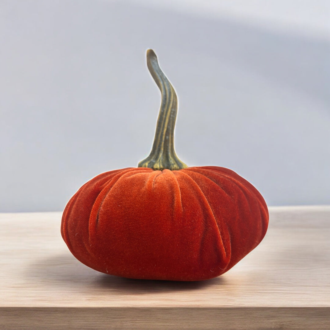 Luxe Velvet Pumpkin Large - Rust