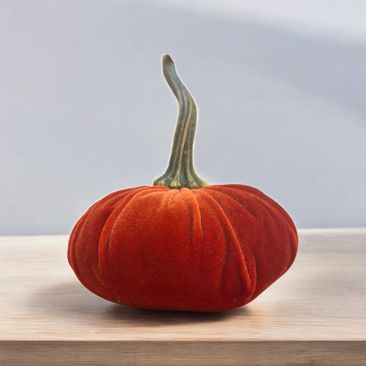 Luxe Velvet Pumpkin Large - Rust