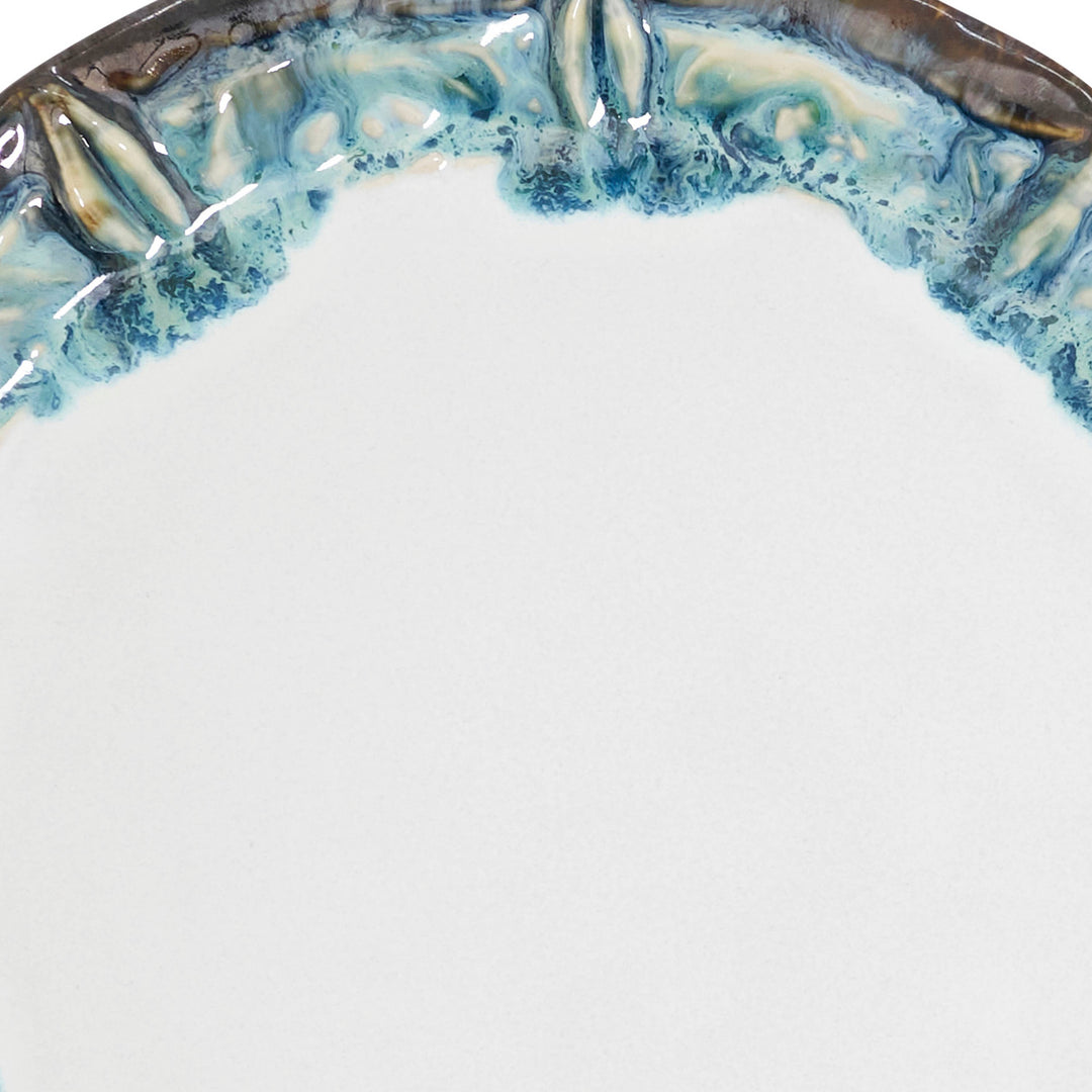 Salad Plate-Ivory/Blue 9" Set of 6