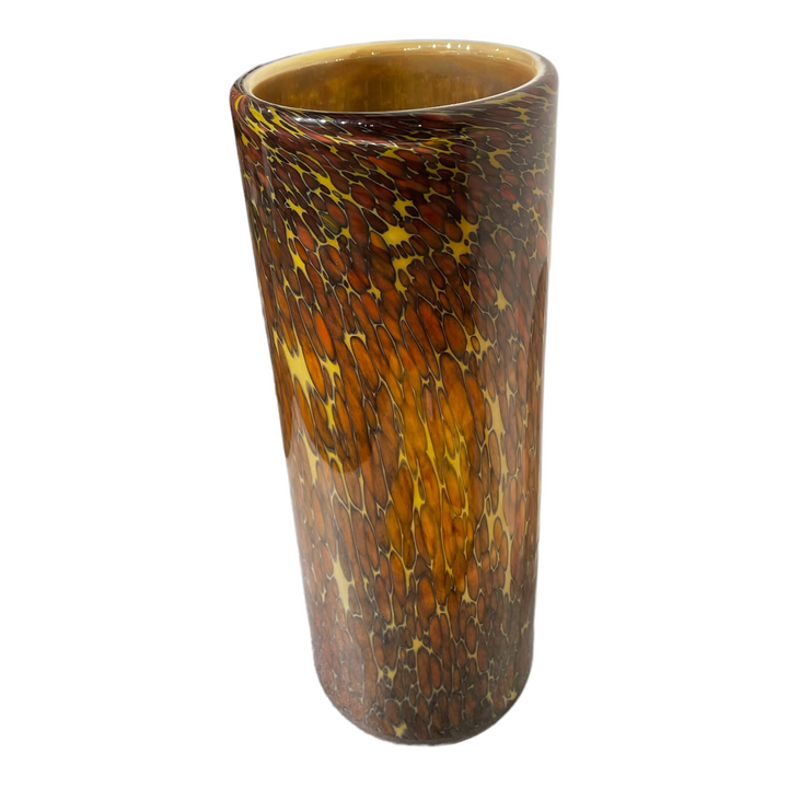 Michael Cohn Tortoise Shell Vase, Signed & Authentic