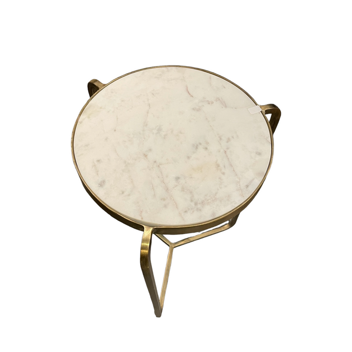 Round Casa Marble Side Table