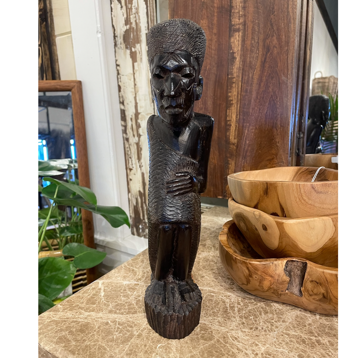 Hand Carved Ebony Wood Tribal Elder