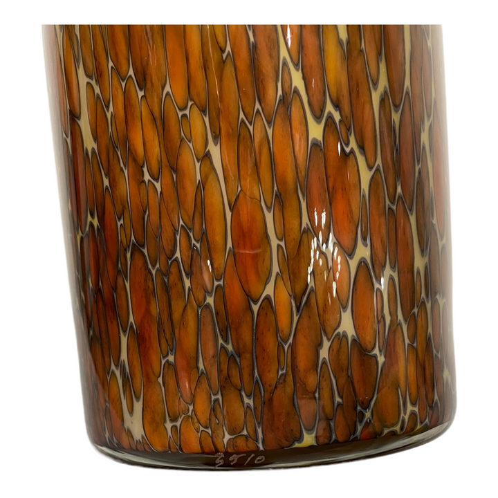 Michael Cohn Tortoise Shell Vase, Signed & Authentic