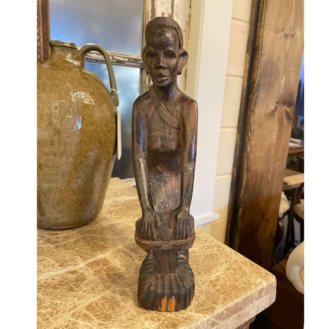 Hand Carved Kenya Figurine of Mother & Child