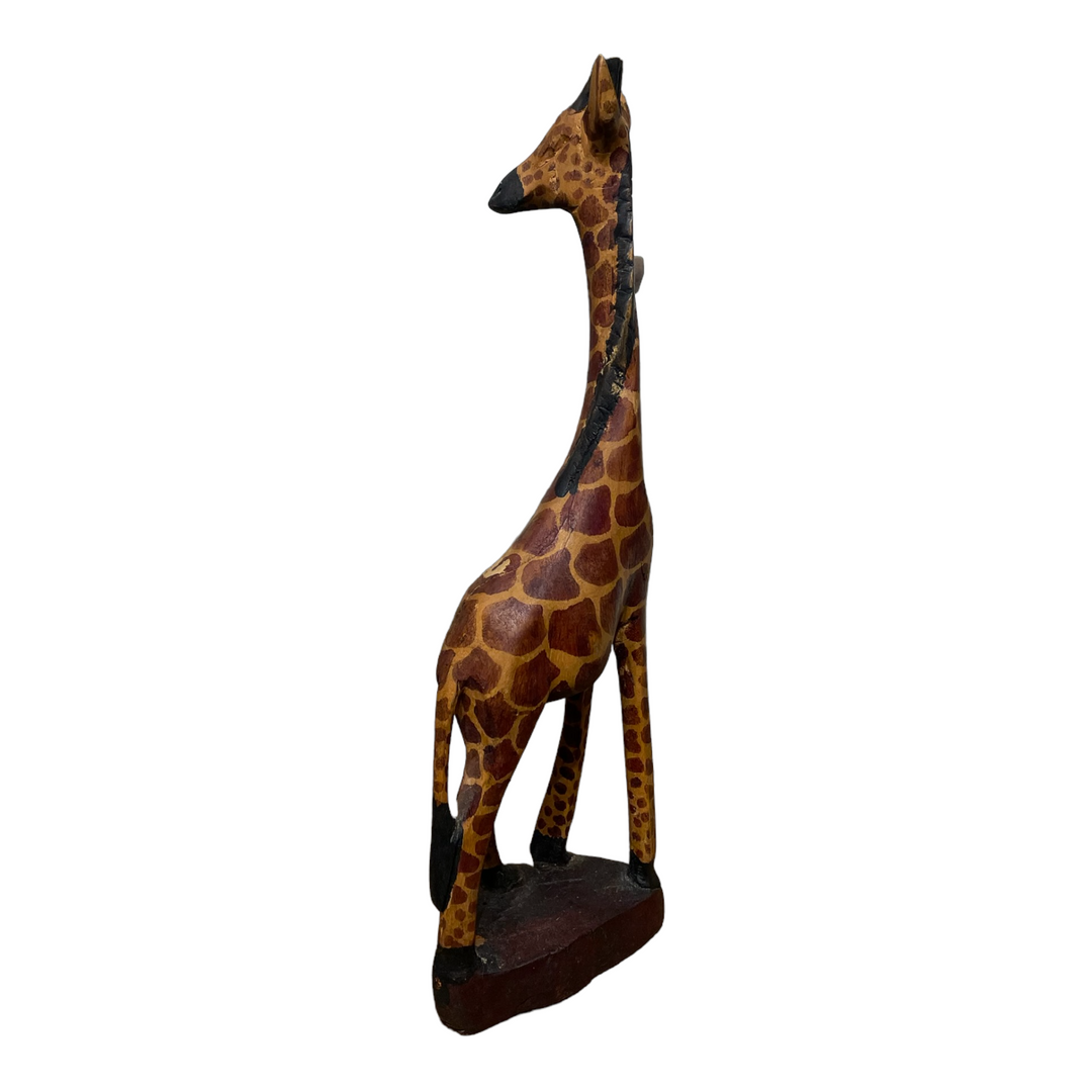 Zimbabwe Wood Sculptured Giraffe