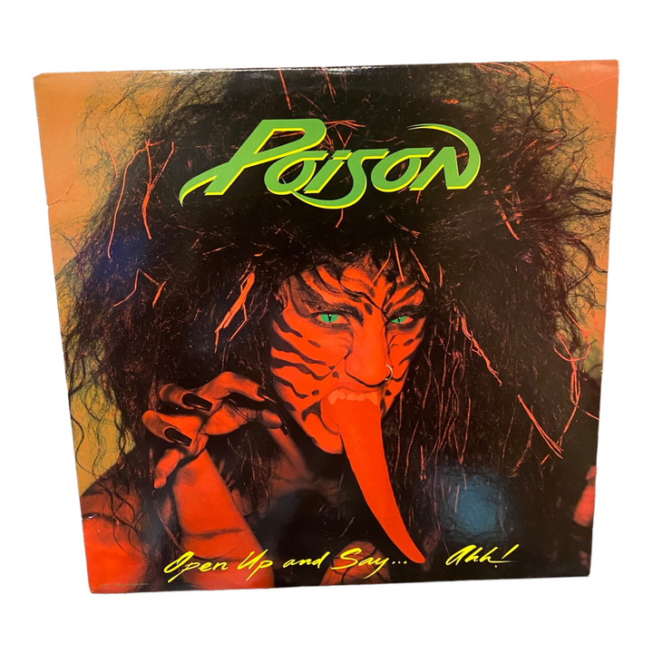 Vintage Poison Open Up and Say Ahh Uncensored 1st Press Release 1988