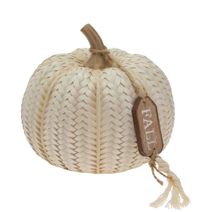 Ivory Cream Weave Pumpkin W/Tag Fall