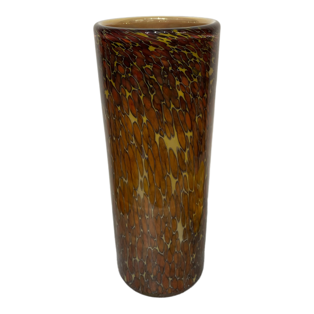 Michael Cohn Tortoise Shell Vase, Signed & Authentic