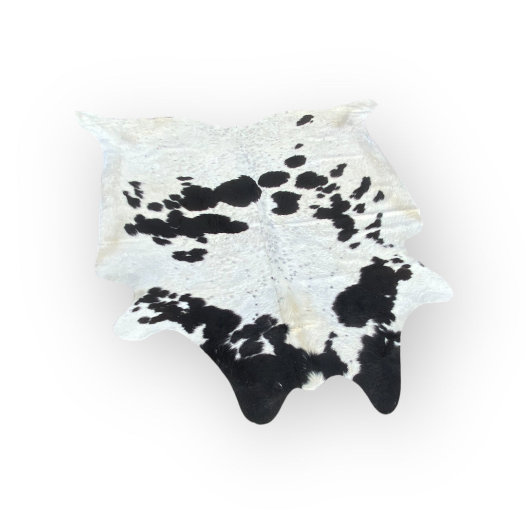 Genuine Brazilian (Dairy) White & Black Cowhide Rug 7.5’ x 6.5’