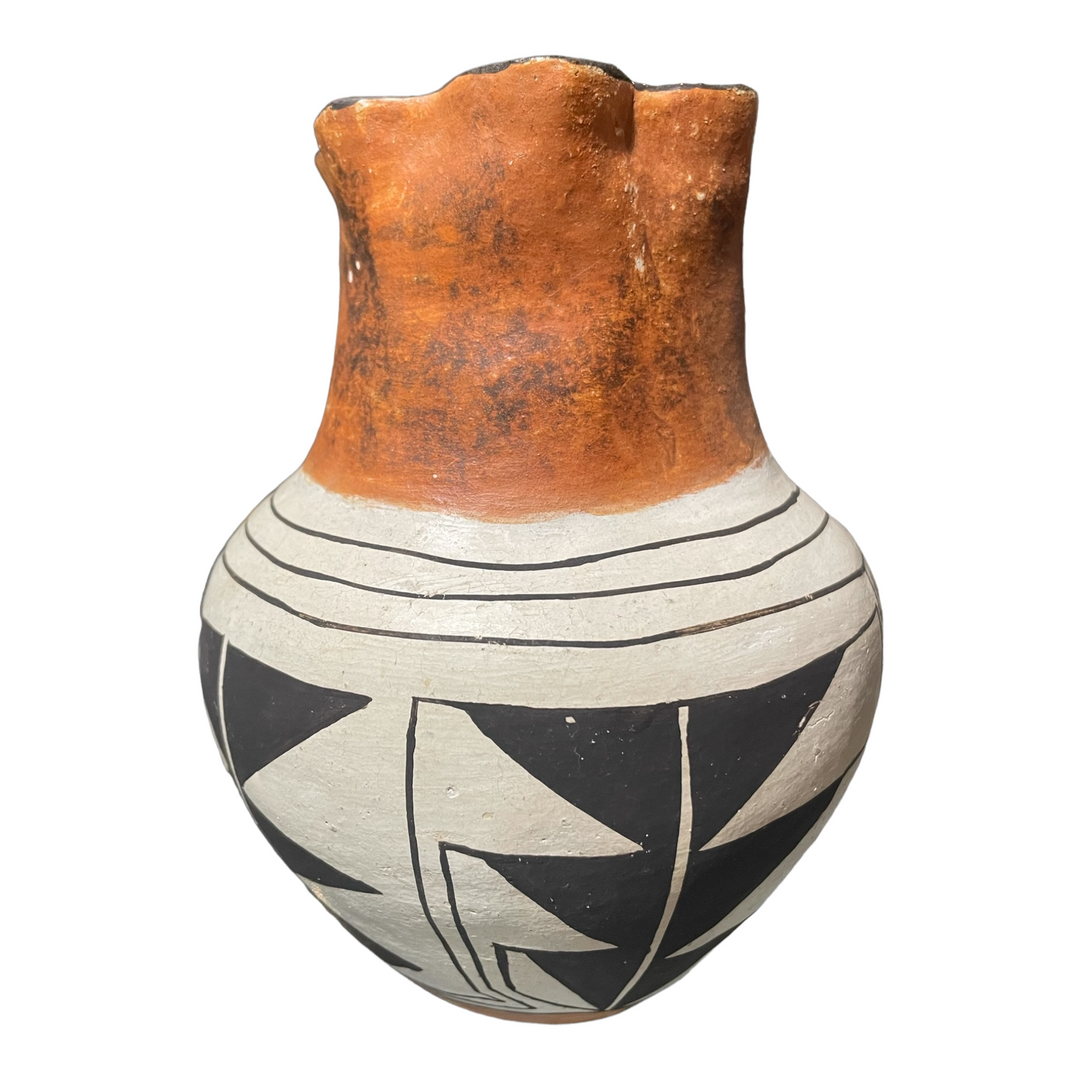 Vintage Traditional Native American Indian Pueblo Acoma Vase - Lee Concho