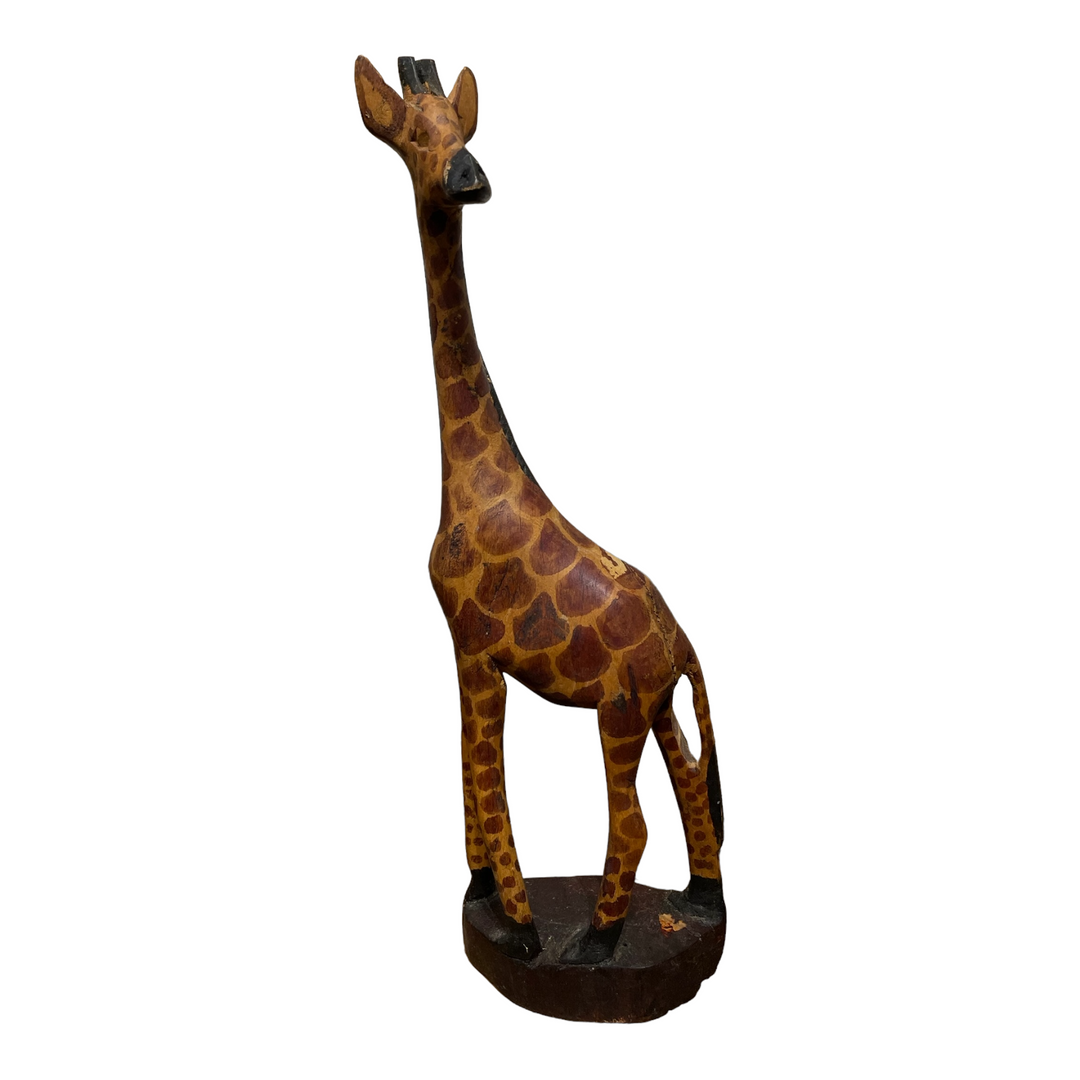 Zimbabwe Wood Sculptured Giraffe