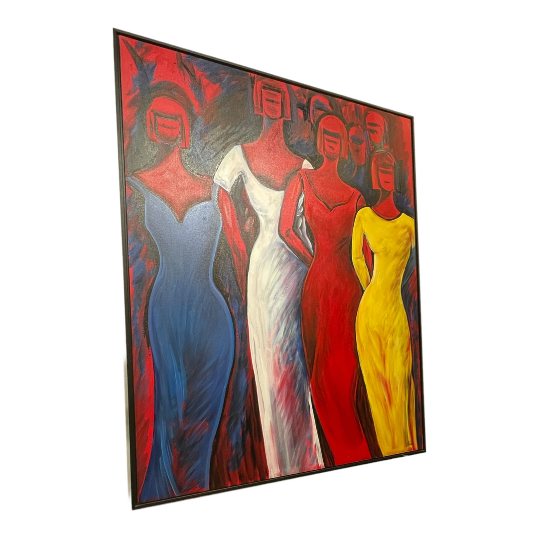 Abstract "Ladies Night Out" Painting