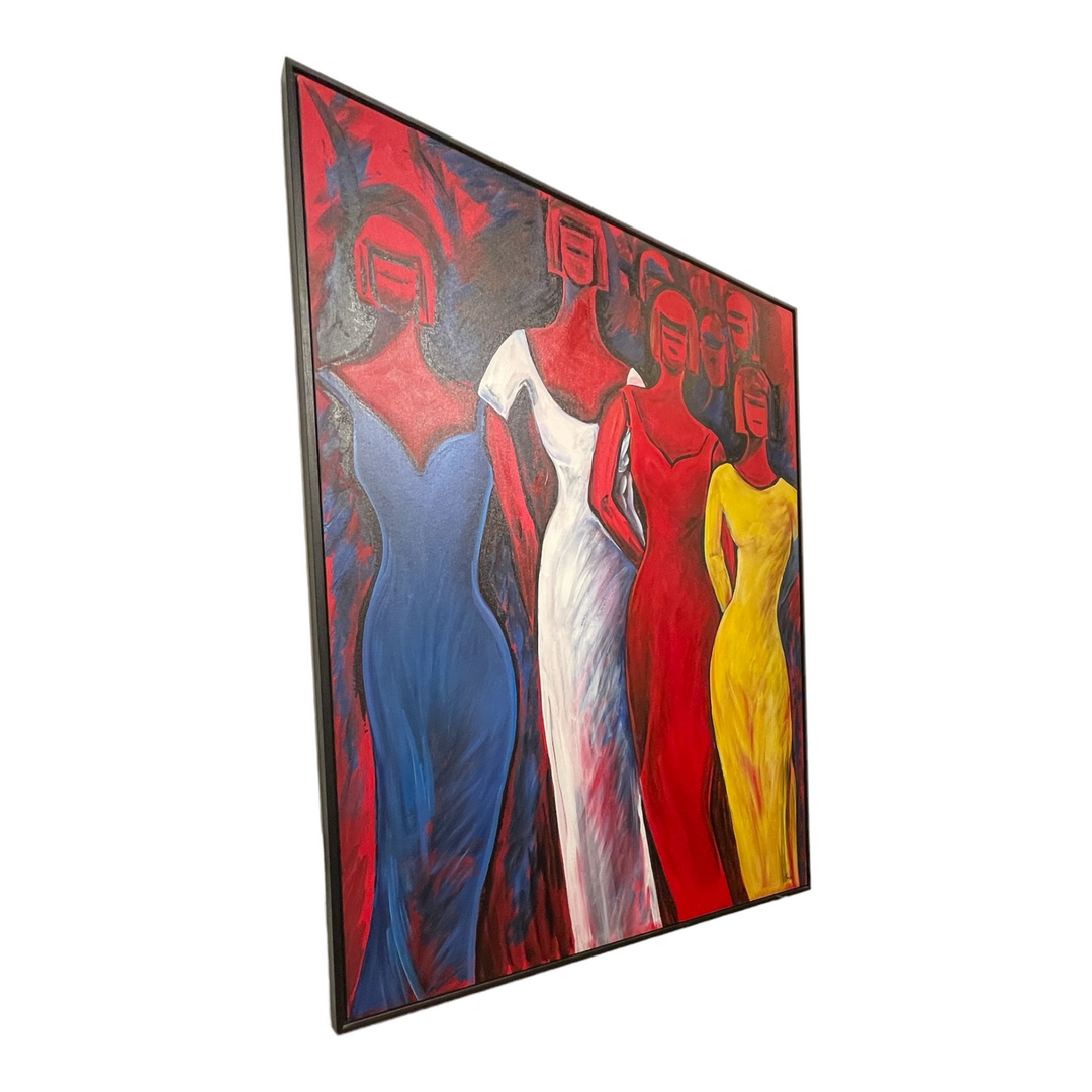 Abstract "Ladies Night Out" Painting