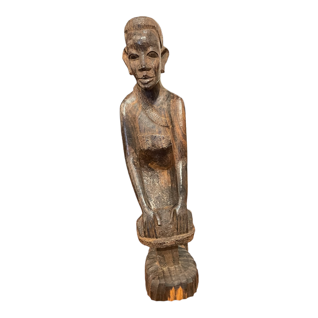 Hand Carved Kenya Figurine of Mother & Child