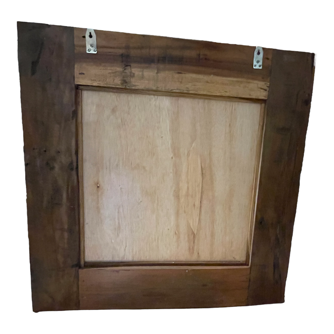 Rustic Mirror Hand Crafted With Boat Wood